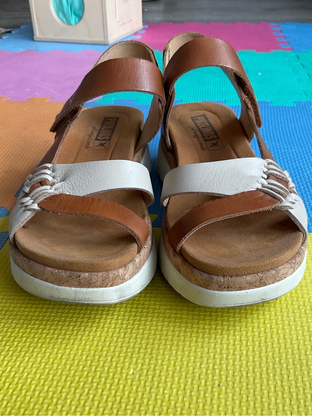 🥥Pikolinos Palma Leather Comfort Strappy Sandals - Size 38 - Picture 2 of 6